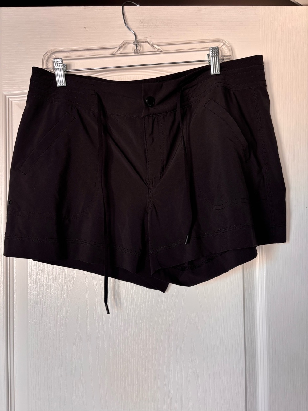 Athleta - Hudson Board Shorts Size 14 Swim Beach Surf Black